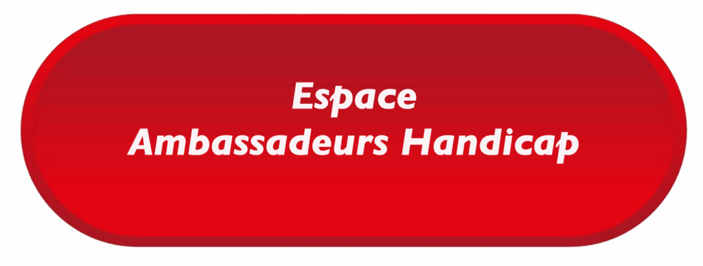 Espace Ambassadeurs Handicap Bouton permettant aux ambassadeurs de se connecter à leur espace dédié